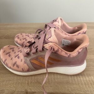 Pink, purple and copper adidas edge Lux 4 athletic tennis shoes. Size 9
